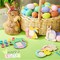 39-Piece Easter Craft Kit – DIY Magnetic Bunny & Egg Wooden Photo Frames with Paints, Brushes, and Magnetic Stickers for Easter Decorations & Family Craft